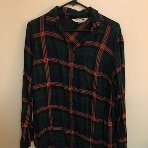 Old Navy plaid button down tunic